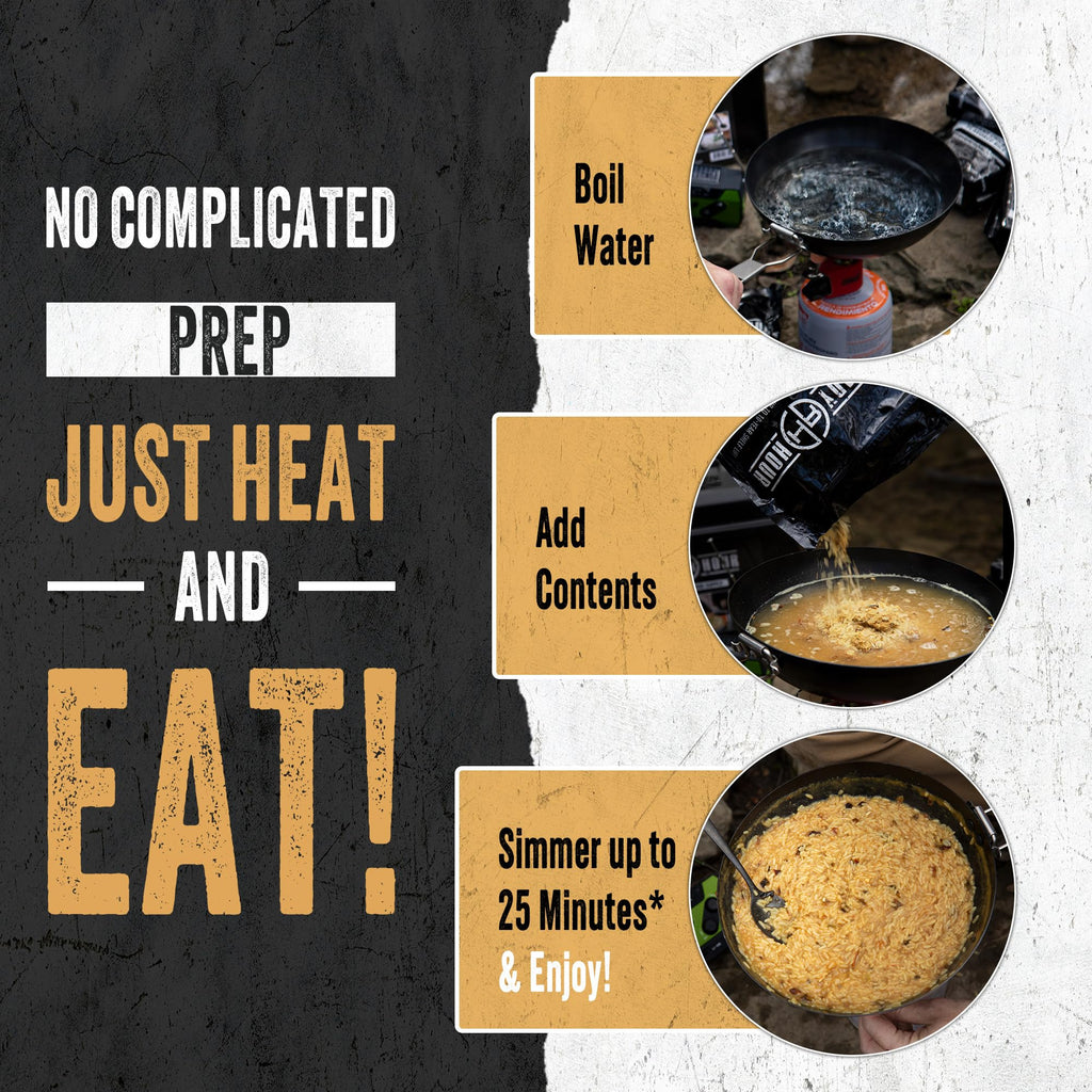 Ready Hour Beans Trio with Rice Kit Bucket (100 Servings) Survival Beans and Rice, Survival Food Storage, Emergency Preparedness Food, Prepper, Easy