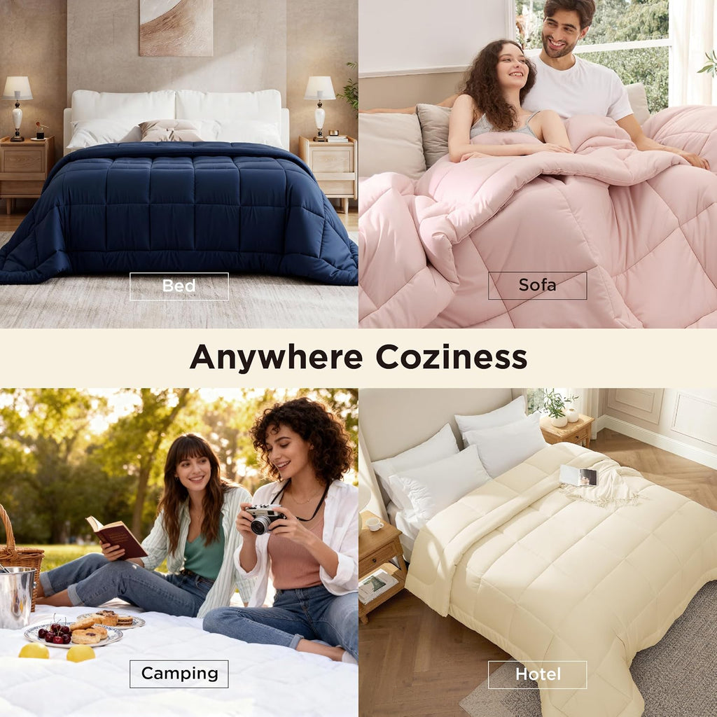 Bedsure Comforter Duvet Insert, Quilted Bedding Blanket, OEKO-TEX