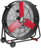 Hyper Tough 30 Inch 2-Speed Tilted Drum Fan Red & Black