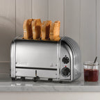 Dualit Classic 4-Slice Toaster, Stainless Steel - NewGen