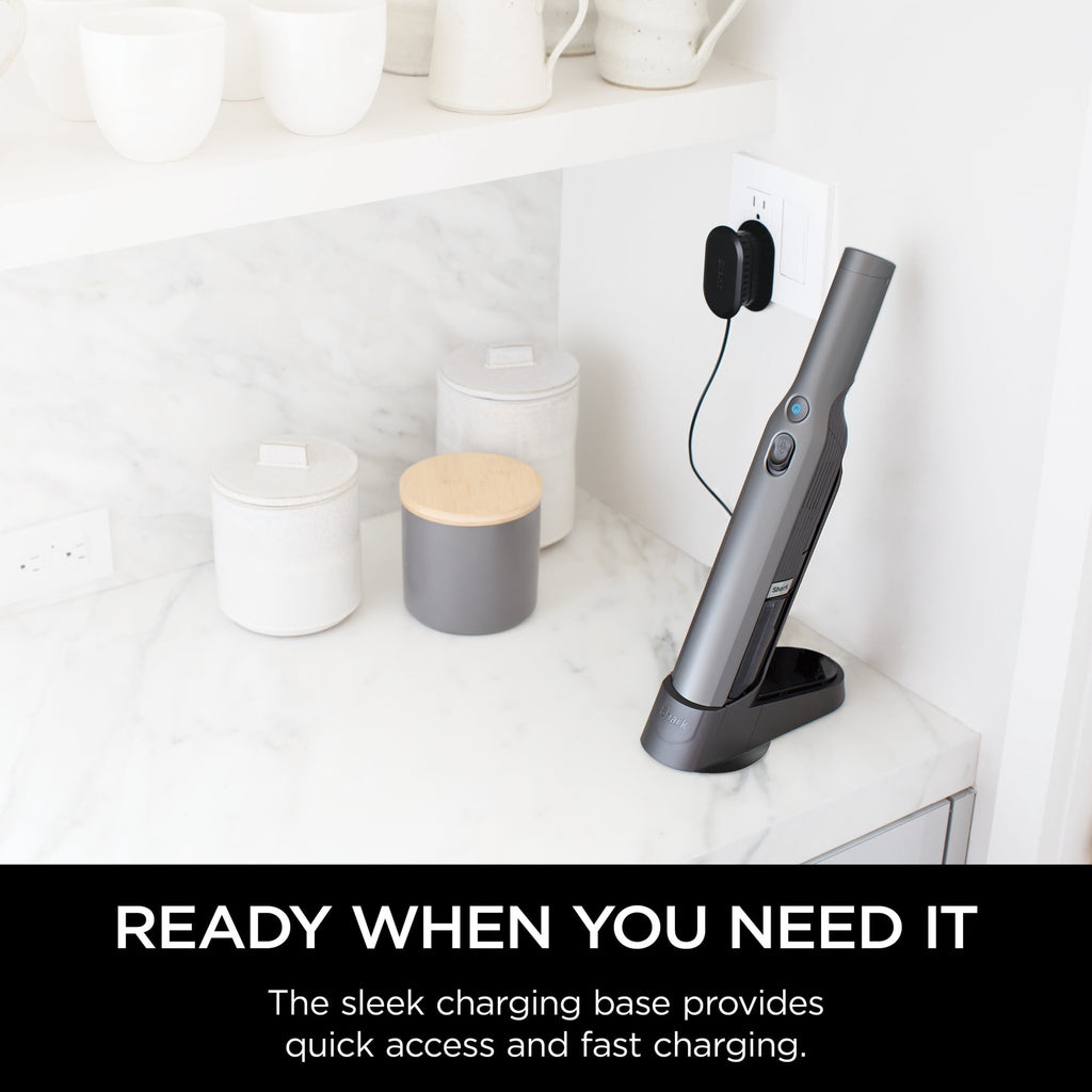 Shark Cordless Handheld Vacuum, Powerful Suction, High-Speed Brushless Motor, Ultra-Lightweight, Easy Emptying & Charging Dock, Graphite WV200