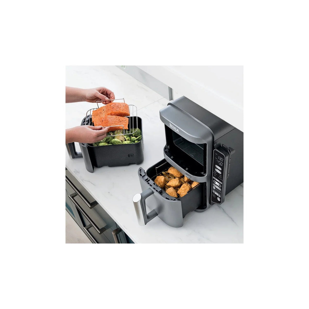 Ninja DoubleStack XL Smart 2-Basket Air Fryer, 10 QT