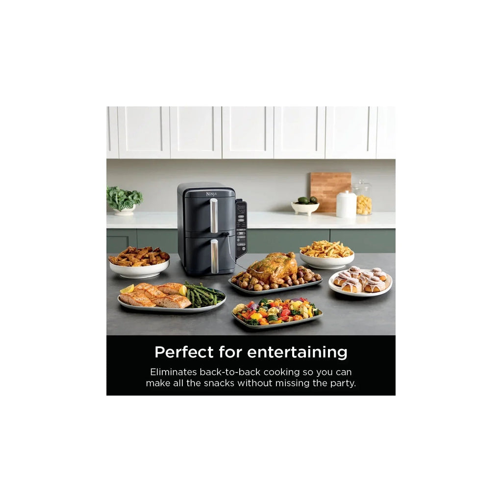 Ninja DoubleStack XL Smart 2-Basket Air Fryer, 10 QT
