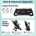Kolcraft Cloud Sport Lightweight Stroller for Toddlers and Babies, Gray/Black