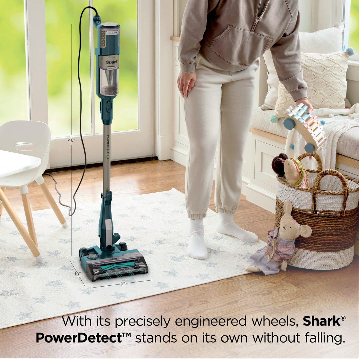 Shark PowerDetect Corded Stick Vacuum, Carpet and Hardfloors, Pet Friendly, Direction Detect, Floor Detect, DuoClean Brushroll, Removable Handheld