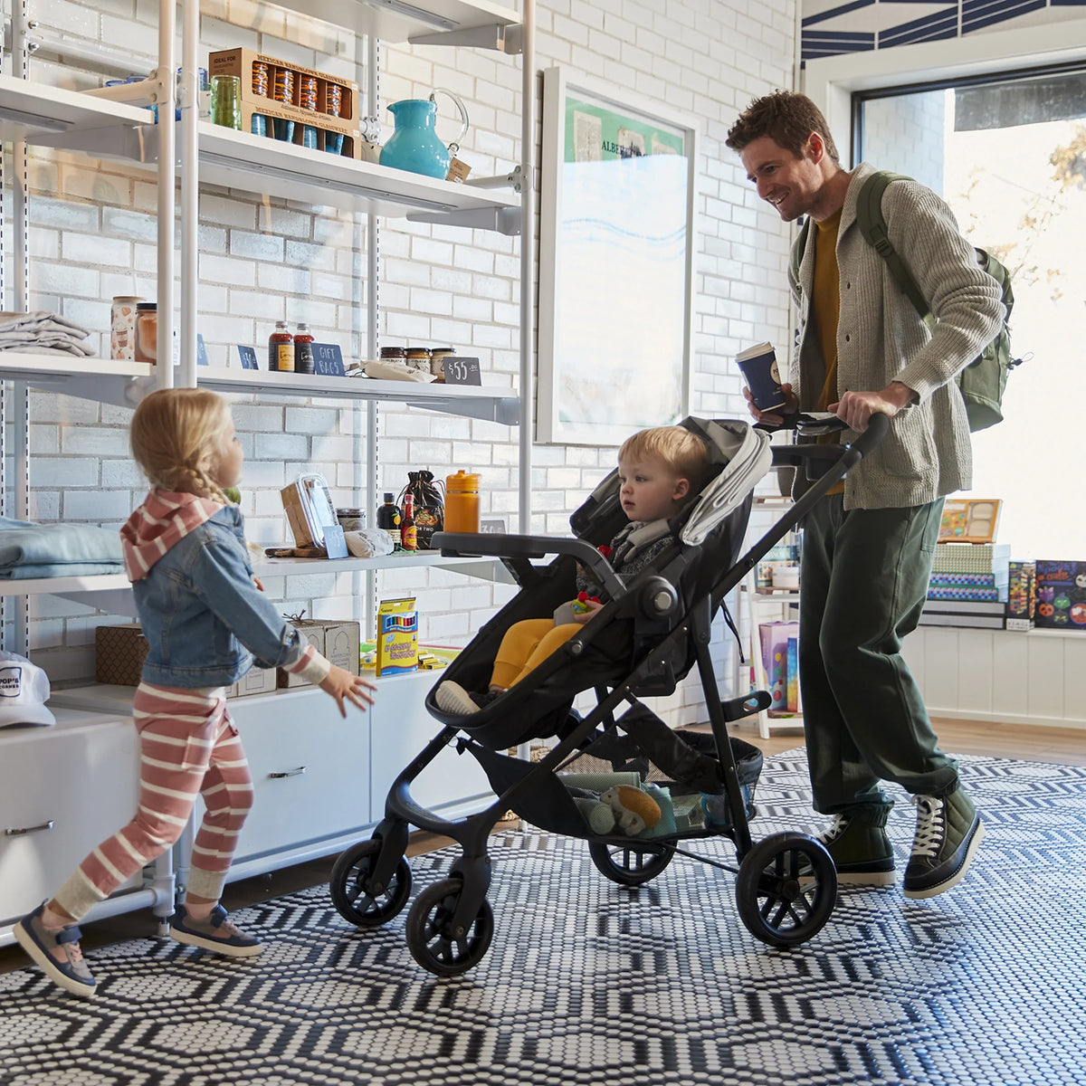 Safety 1st Grow And Go Sprint Modular Travel System Stroller With Rear-Facing Infant Car Seat - Bluestone
