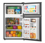 Arctic King Two-Door Mini Fridge With Freezer, 3.2 Cu. Ft., Stainless Steel
