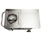 Cuisinart Outdoor Wok Station With Prep Table, 50,000 BTU, 14 inch Carbon Steel Wok - Black