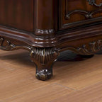 Furniture of America Eugene Traditional Dark Cherry Panel Bedroom Set, 3-Piece