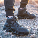 Closure System Laceless Steel Toe Shoes Boots