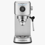 CASABREWS Espresso Machine With 20-Bar Pressure, 34 oz Water Tank, Milk Frother, Silver - 5418Basic