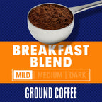 6 pack) Maxwell House Breakfast Blend Mild Roast Ground Coffee, 38.8 oz Canister