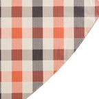 Way To Celebrate Halloween PEVA Tablecloth Indoor & Outdoor Table 70" Round - Buffalo Plaid