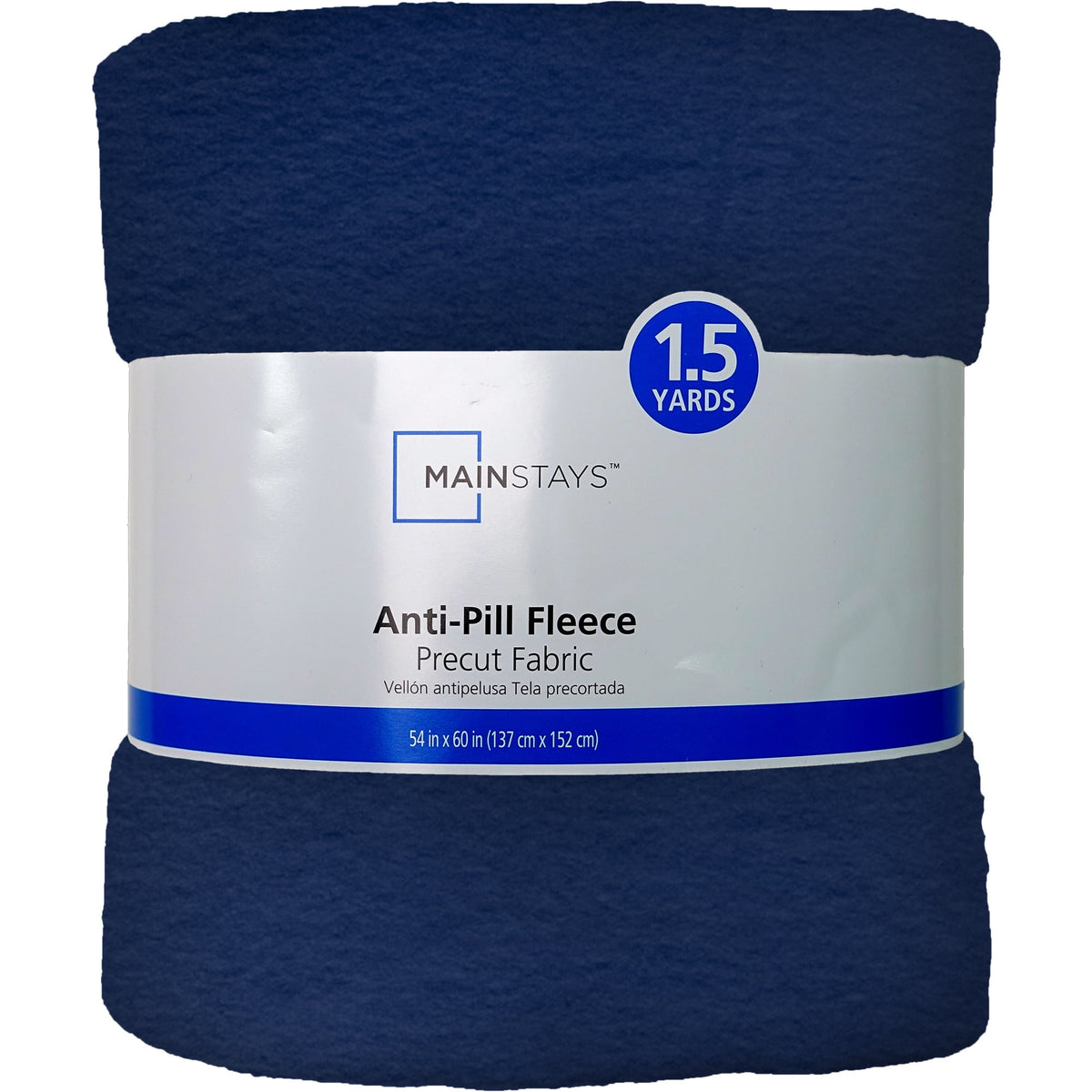 Mainstays 1.5 Yards 100% Polyester Lux Anti-pill Fleece Solids, 60" Wide for Crafts