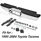 Labwork Rear Step Bumper Kit Fit for 1995-2004 Toyota Tacoma Truck Pickups, Chrome Stainless Steel