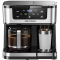 AIRMSEN 12-Cup Drip Coffee Maker with K Cup Combo, Programmable Coffee Machine with 1-4 Cup Setting, Single Serve or Coffee Pot, Auto Shut-off, Spill