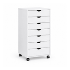 Alvantor 5/7-Drawer Storage Cabinet with Rolling Wheels, Lockable Casters, Spacious Drawers & Top Shelf for Office & Home