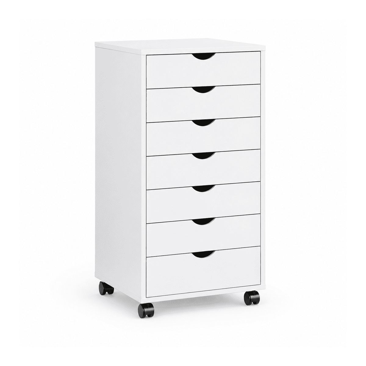 Alvantor 5/7-Drawer Storage Cabinet with Rolling Wheels, Lockable Casters, Spacious Drawers & Top Shelf for Office & Home