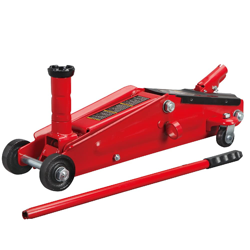 BIG RED Torin Hydraulic Trolley Service/Floor Jack with Extra Saddle (Fits: SUVs and Extended Height Trucks): 3 Ton (6,000 lb) Capacity, Red