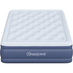 Beautyrest 17" Supreme Air Auto Shut-Off Air Mattress with Built-in SureLock Pump, California King Size, 3-Year , Supports 650 lbs, Best for Home