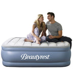 Beautyrest Hi Loft 16" Full Size Air Mattress with External Pump - Blow up Air Bed 1-Year