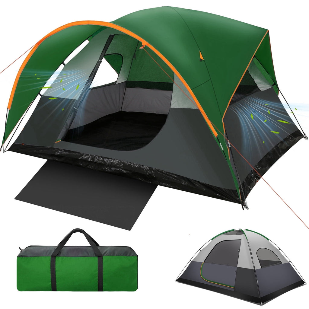COBIZI 6-8-10 Person Camping Tents with Rainfly, Tent for Camping with Pockets, Waterproof Camp Tent with Mesh Windows, Family Camping Tent For