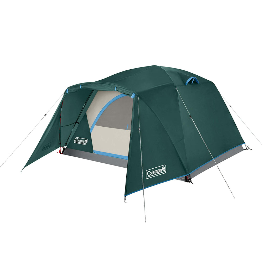 Coleman Skydome™ 4-Person Camping Tent with Full-Fly Vestibule, Evergreen