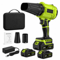 Cordless Leaf Blower with 2x 4.0Ah Batteries, 980,000 RPM Handheld Electric Leaf Sweeper, Lightweight Blower for Patio Cleaning, Lawn Care, Dust and