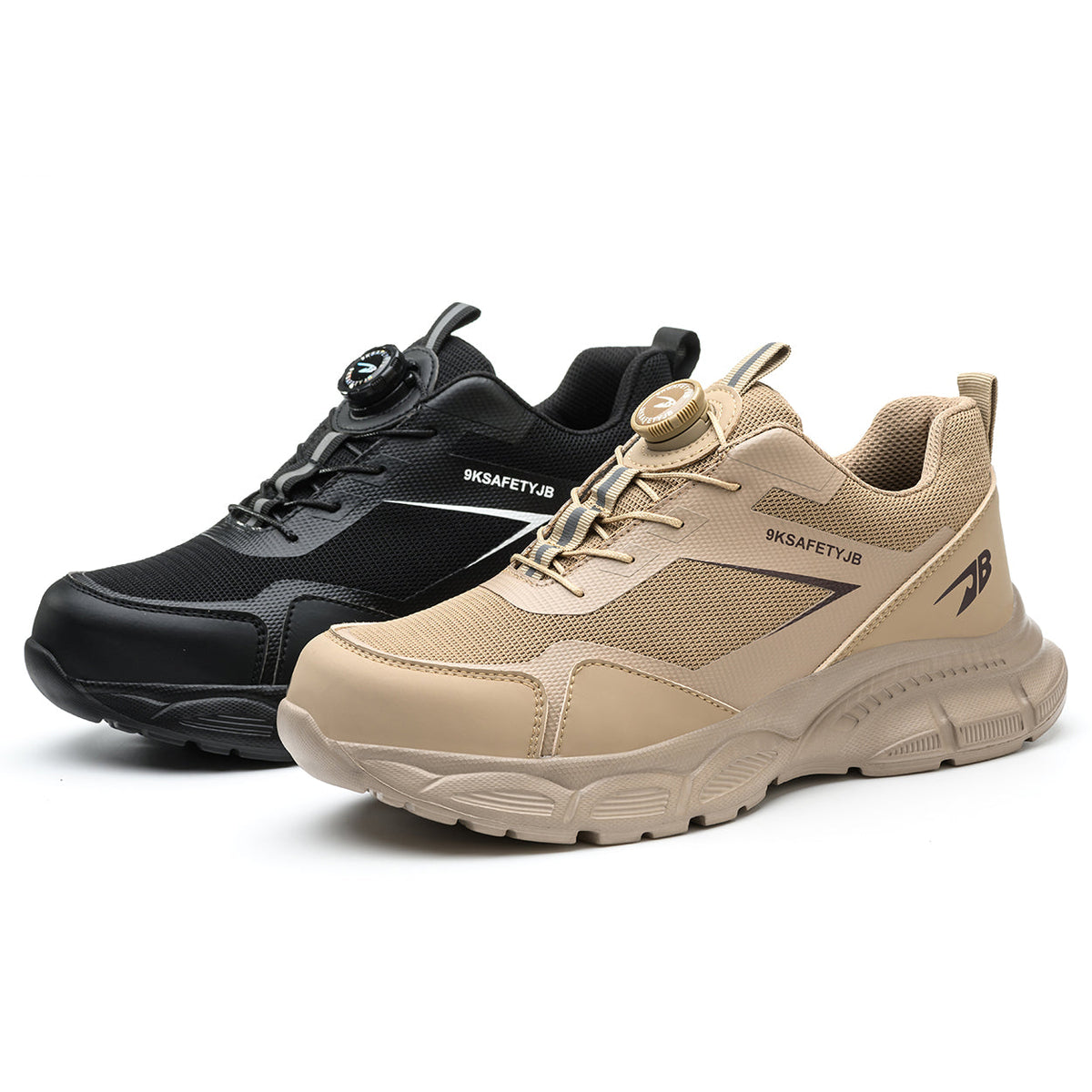 Knob Lacing System Safety Steel Toe Shoes