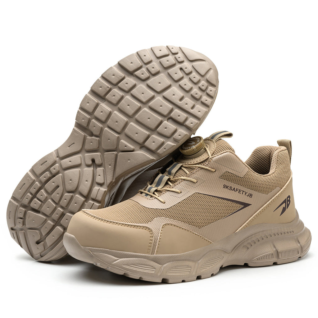 Knob Lacing System Safety Steel Toe Shoes