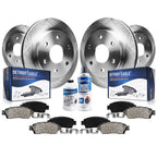 Detroit Axle - Brake Kit for Chevy Traverse Buick Enclave GMC Acadia Saturn Outlook Brake Rotors and Ceramic Brakes Pads Front & Rear Replacement
