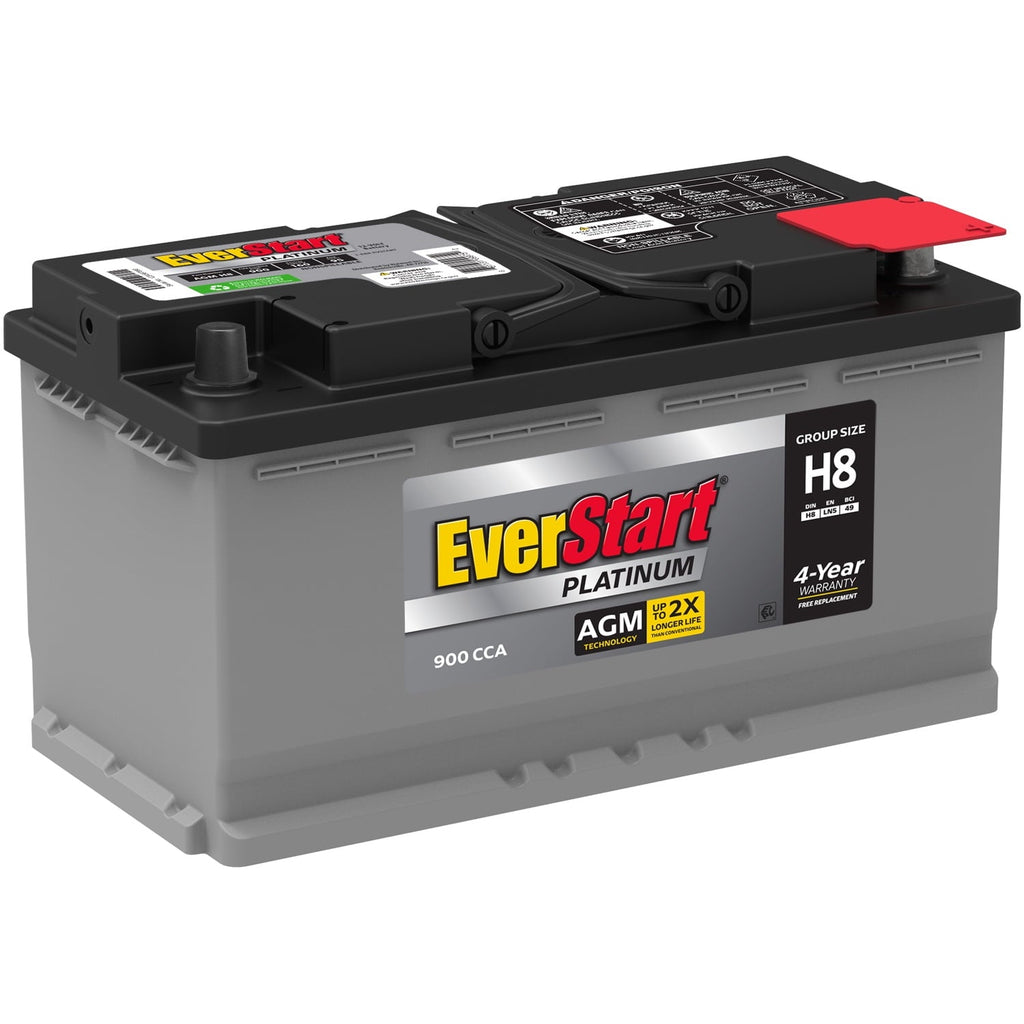 EverStart Platinum AGM Automotive Battery, Group Size H8 / LN5 / 49, 12 V, 900 CCA