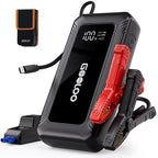 GOOLOO G7X Supersafe Jump Starter, 3000A Car Jump Starter with Built-in USB-C 45W Fast Charging Cable, USB-C PD 45W Power Bank, Safe Battery Booster