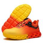 GS8846 Rotating Button No Tie Shoelaces Steel Toe Shoes