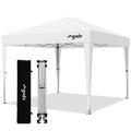 GVDV 10x10 Pop Up Canopy Tent, Instant Straight Leg Canopy, Outdoor Shading Shelter, White