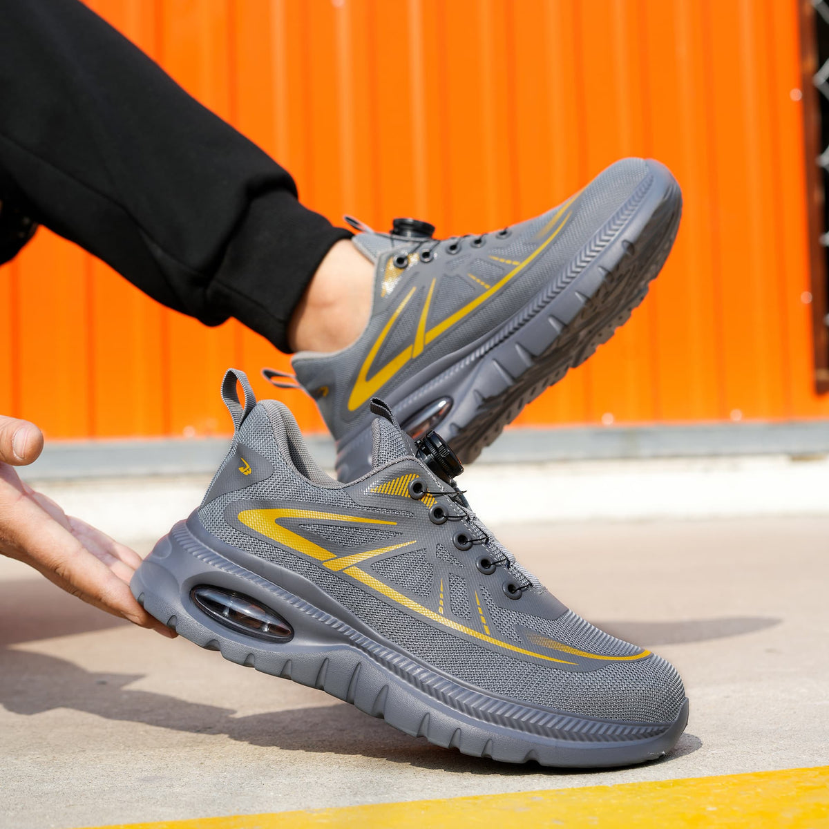 Dial Fit System & Air Cushioning Comfort Steel Toe Shoes