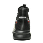 Knitted Steel Toe Safety Sneakers - Breathable Wide-Opening Work Shoes