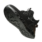 Knitted Steel Toe Safety Sneakers - Breathable Wide-Opening Work Shoes