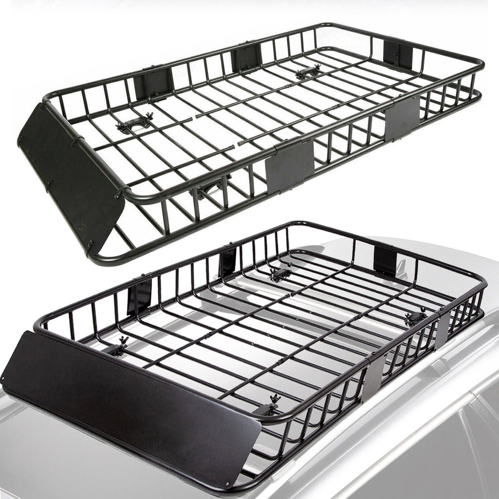HECASA Upgrade Adjustable Roof Rack Cargo Carrier with Extension,64" x 39" x 6'' Universal, 250LBS Weight Capacity Heavy Duty Steel Car SUV ,Top