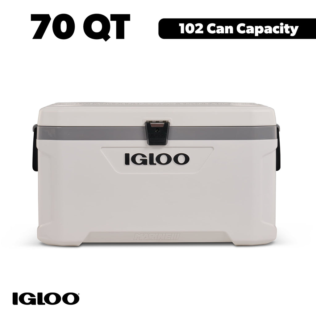 Igloo 70 Qt Latitude Marine Ultra, White and Moonscape