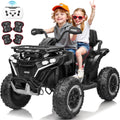 Joyracer ATV for Kids, 24 Volt Ride on Toys, 800W 4 Wheeler with 2 XL Seater, EVA Tires Power Car Wheels with Remote, Knee Pad, Music, Bluetooth, USB