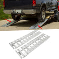 Kojem 60"x15" Aluminum 6800 LBS Loading Trailer Ramps for Truck Car Auto ATV UTV Universal Hook Attaching End Knife Foot 1 pair