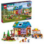 LEGO Friends Mobile Tiny House 41735, Forest Camping Dollhouse Pretend Play Set with Toy Car, Includes Leo & Liann Friendship Mini-Dolls, Gift Idea