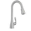 Moen Georgene 87912SRS Spot Resist Stainless Single Handle Pull-down Kitchen Faucet with Sprayer Function (Deck Plate Included)