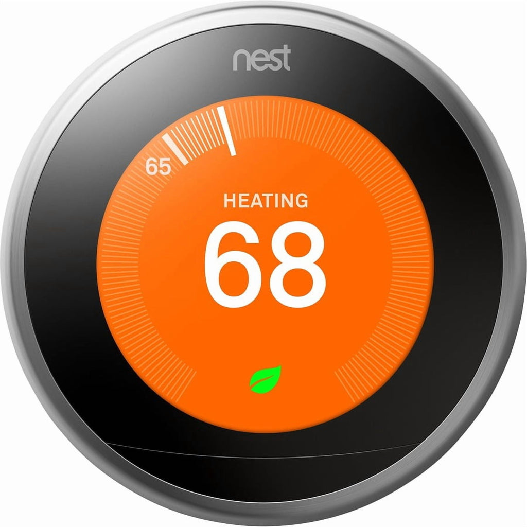 Nest Learning Thermostat, Easy Control for Every Room, Stainless Steel (3rd Gen)