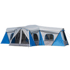 Ozark Trail Hazel Creek 16-Person 3-Room Family Cabin Tent, 3 Entrances