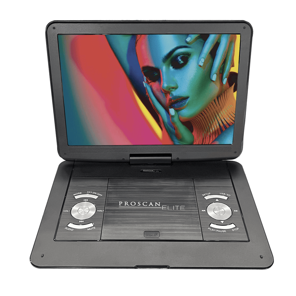 Proscan Elite 13.3" Portable DVD Player with 1366 × 768 HD Display, Black