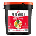 ReadyWise Emergency Food Freeze-Dried Fruit and Vegetable, 104 Servings