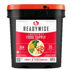ReadyWise Emergency Food Freeze-Dried Fruit and Vegetable, 104 Servings