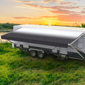 Shadepro RV Awning Replacement 15' Charcoal Fade Fabric length 14'2"